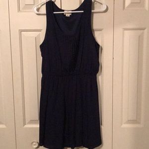 Dark blue simple dress
